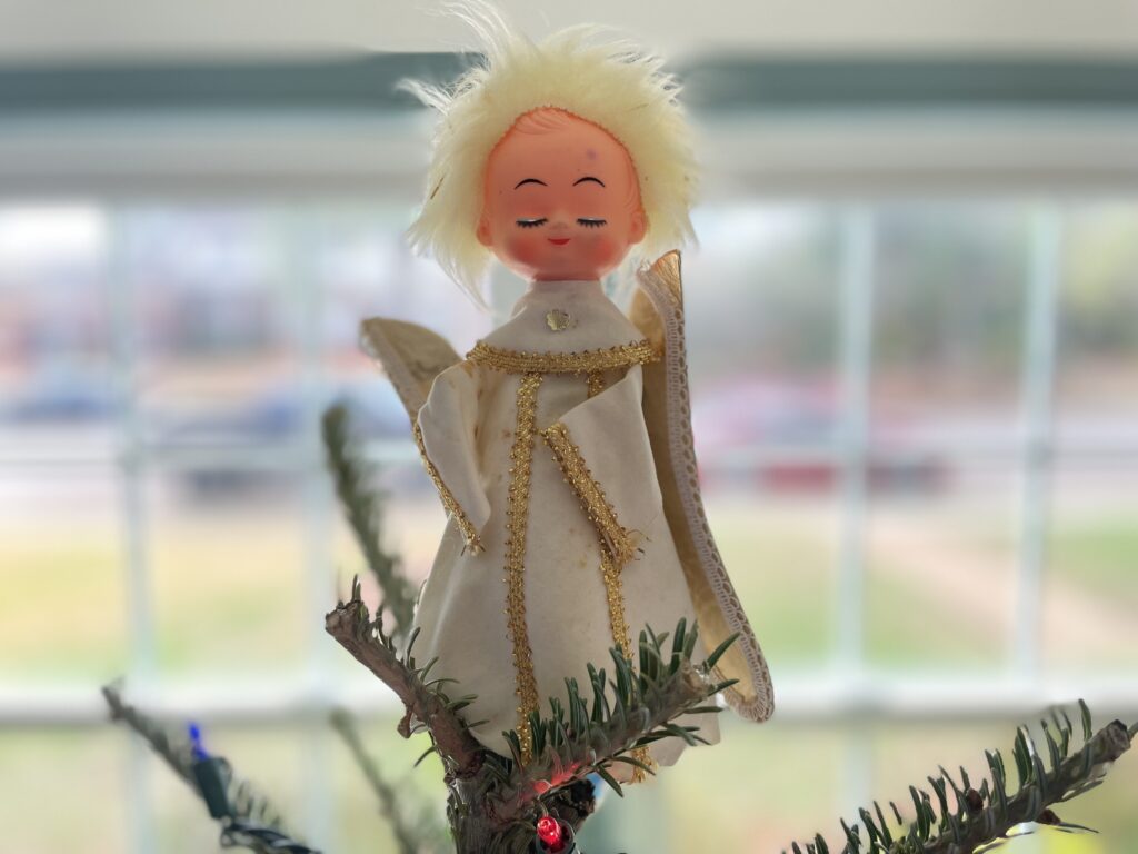 Angel on a Christmas tree