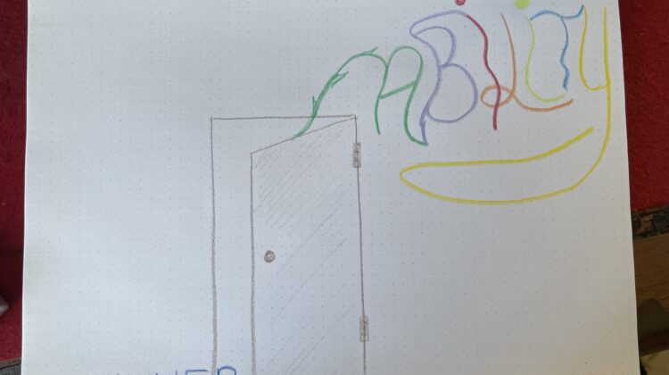 Drawing of the word vulnerability